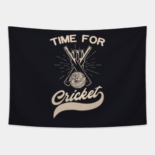 Time for Cricket Tapestry