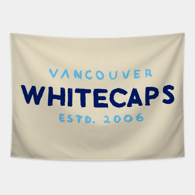 Vancouver Whitecaaaaps FC 09 Tapestry by Very Simple Graph