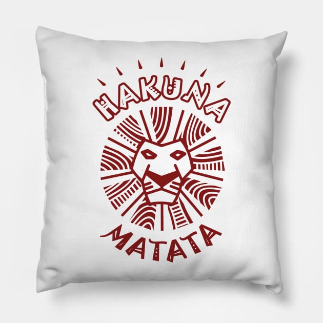 Hakuna Matata Pillow by maira_artwork