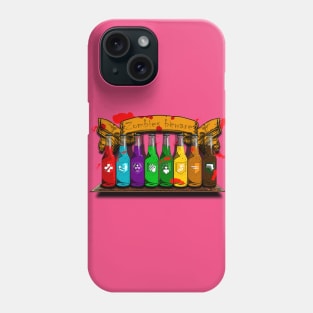 Zombie Perks Top Shelf Zombies Beware on Hot Pink Phone Case