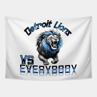 Detroit lions vs Everybody Tapestry