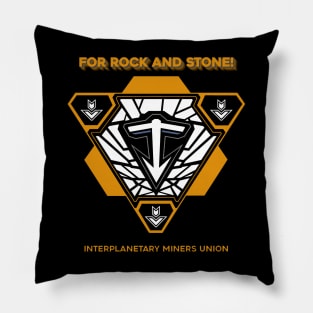 Deep Rock Galactic Interplanetary Miners Union Pillow