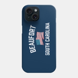 Beaufort South Carolina Patriotic USA Flag Vintage Phone Case