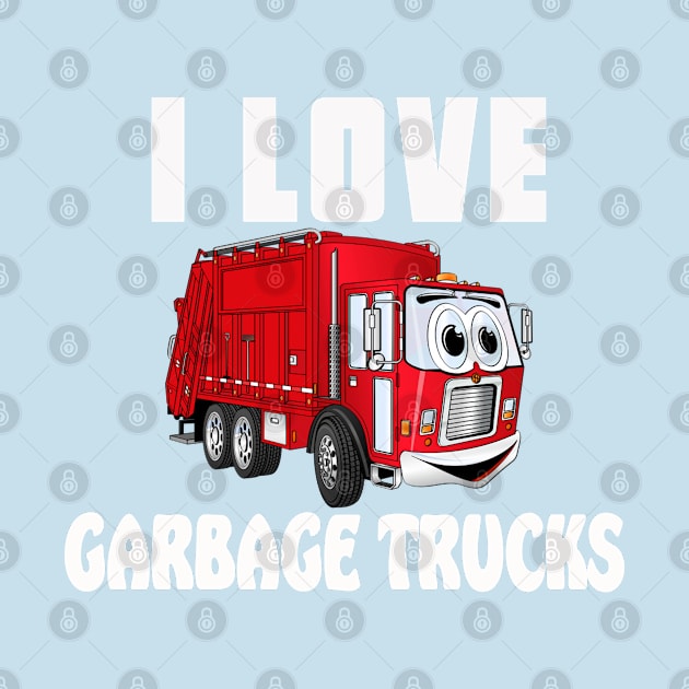 Garbage Truck by Happy Art Designs