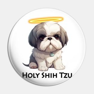 Shih Tzu lovers t shirt Pin