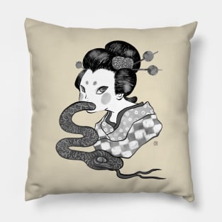 Snake Girl Pillow