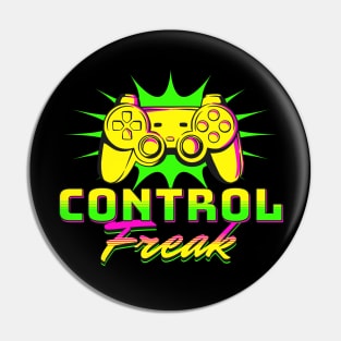 Control Freak Gamer Pin