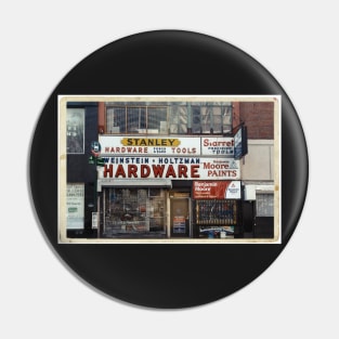 Weinstein & Holtzman Hardware - New York City Store Sign Kodachrome Postcards Pin