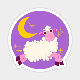Hand Drawn Funny Sheep Magnet