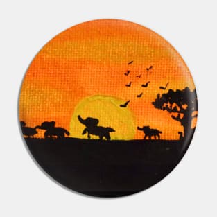 Irrelephant Sunset Pin