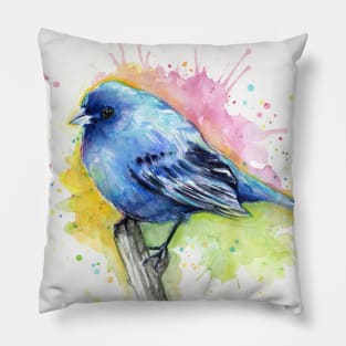 Indigo Bunting Pillow