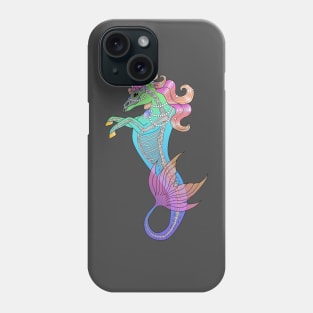 Sea Unicorn (neon) Phone Case