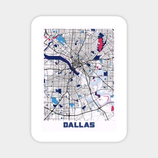 Dallas - United States MilkTea City Map Magnet