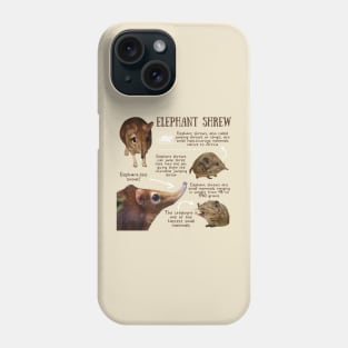 Animal Facts - Elephant Shrew Phone Case