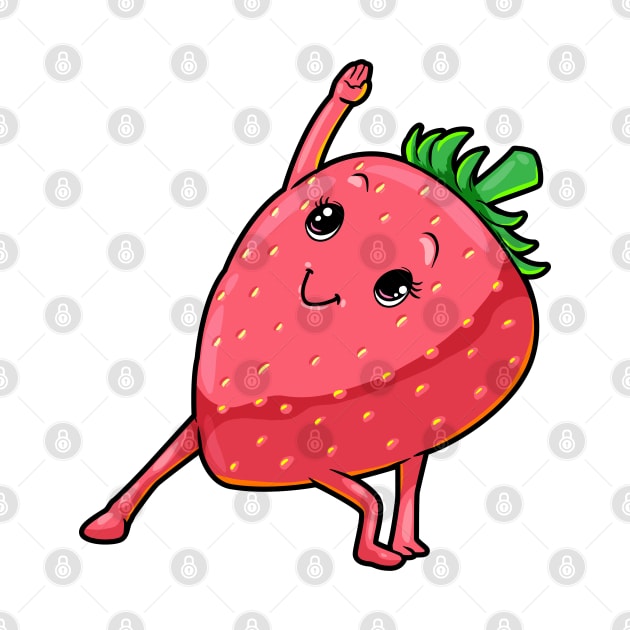 Strawberry at Yoga for Flexibility by Markus Schnabel