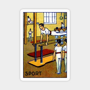 1910 Men's Gymnastics Magnet