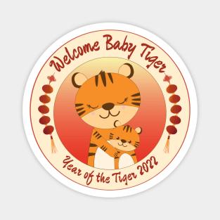 Newborn Baby in the Year of the Tiger Magnet