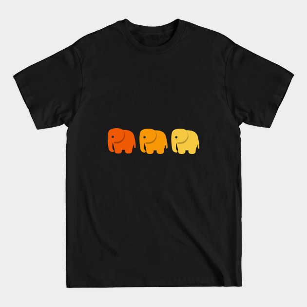 Discover Orange Yellow T-Shirts Elephant T-Shirts Cute