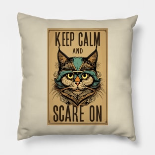 Halloween 'keep calm and scare on' Pillow