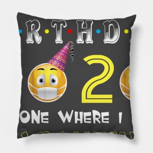 my 39th Birthday 2020 The One Where I Was Quarantined Funny Toilet Paper Pillow