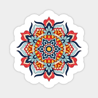 Ethnic Mandala Round Ornament Pattern Magnet