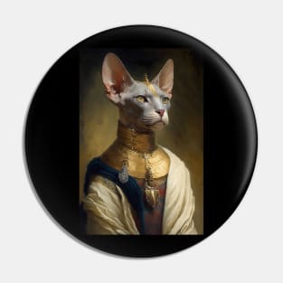 Sphynx Cat Classic Portrait Pin