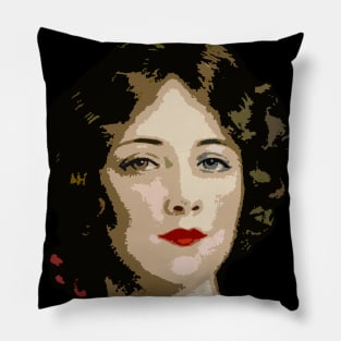 Pop ARTsublime girl with fixed gaze Pillow