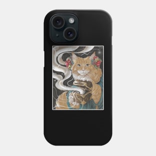 Pandora the Cat - White Outlined Version Phone Case