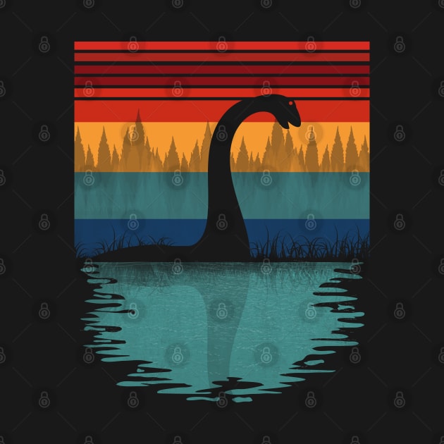 Loch Ness Monster Retro by Tesszero