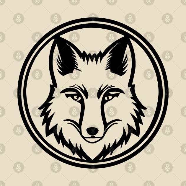 Good Ol Fox Patch with Black Outline - If you used to be a Fox, a Good Old Fox too, you'll find this bestseller critter patch design perfect. by SeaStories