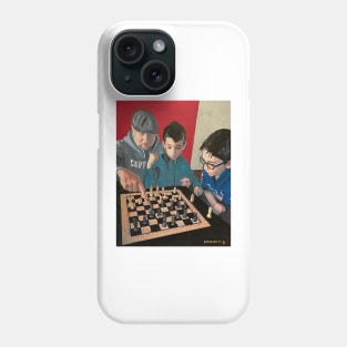 Portrait of Howard Clott and his Grandchildren Phone Case