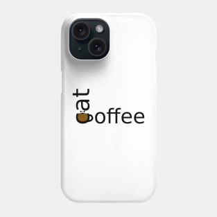 cat and coffee Phone Case