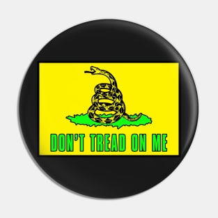 Dont tread on me flag - Safety Yellow Osha Approved - Construction Pin