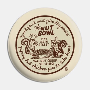 Vintage Nut Bowl Restaurant Walnut Creek CA Pin