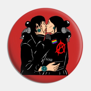 Diné punk couple Pin