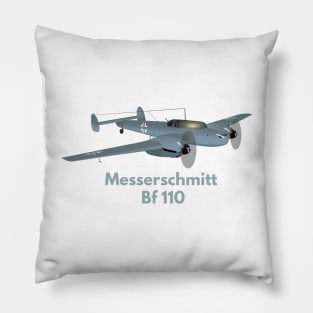 Messerschmitt Bf 110 German WW2 Heavy Fighter Pillow