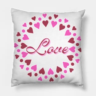 Love Heart Wreath Pillow