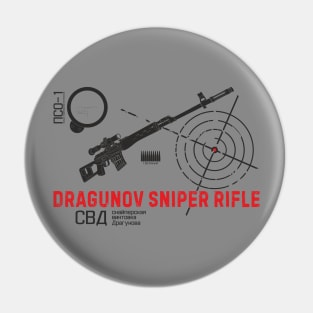 Dragunov sniper rifle on light Pin