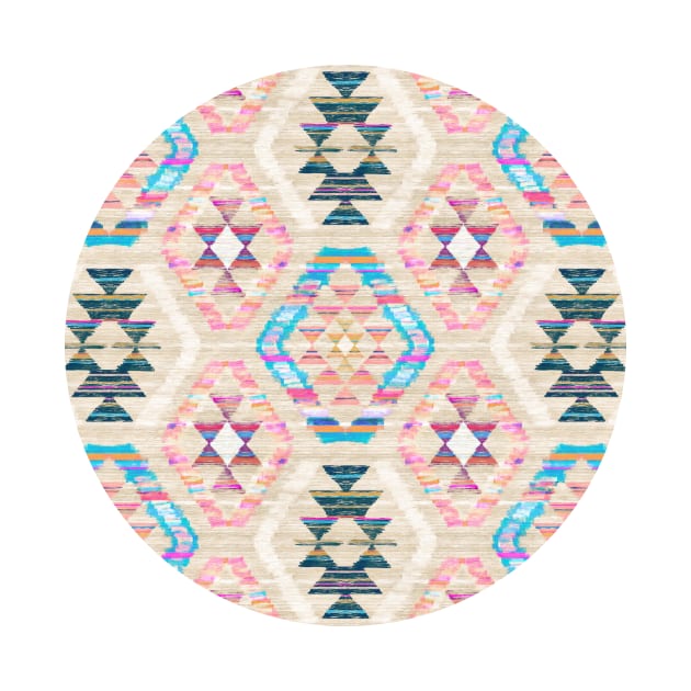 Woven Textured Pastel Kilim Pattern by micklyn