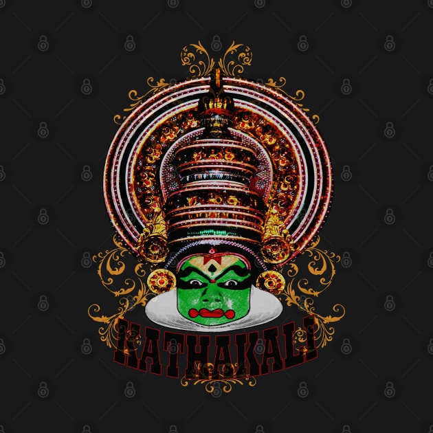 Kathakali Dancer Closeup by swarna artz