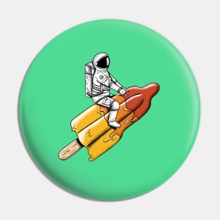 astronaut rocket Pin