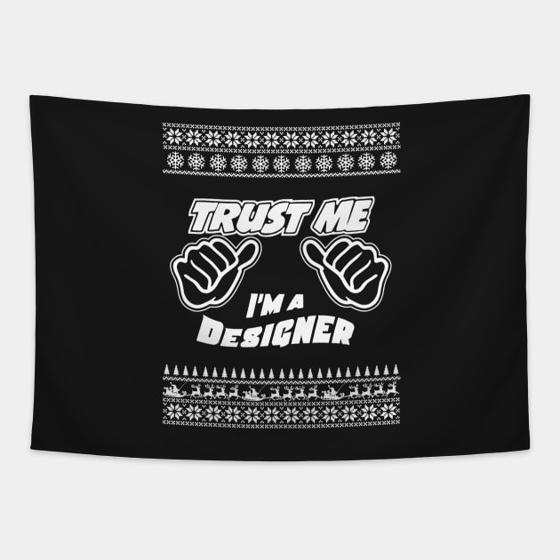 Trust Me, I’m a DESIGNER – Merry Christmas Tapestry by irenaalison