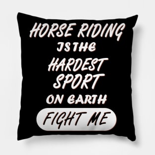 Horses Riding Girls Women Stable Reithof Pillow