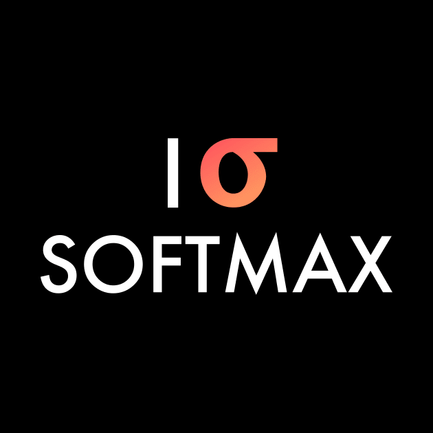 I Heart Softmax - Black by nurikolan