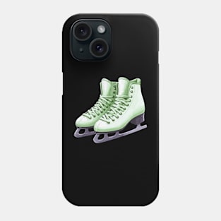 Pastel Green Ice Skating Boots Phone Case