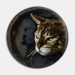 Bengal cat / Maléa is looking for the goblin - children's book WolfArt Pin