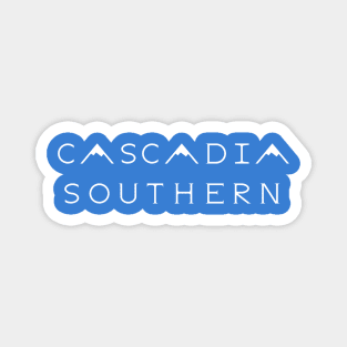 Cascadia Southern Logo (White) Magnet
