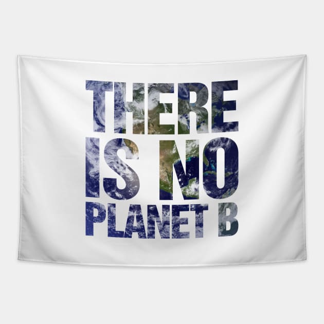 There Is No Planet B Earth Tapestry by TeeTime