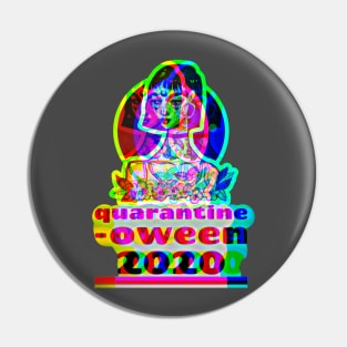 Quarantine-o-ween 2020 (squareCUT hair) Pin