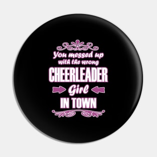 Cheerleading Base Pompoms Girls Women Team Pin